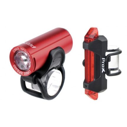 Light set ProX Pictor CREE 350Lm + 10Lm USB red