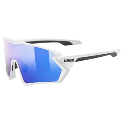 Glasses Uvex Sportstyle 231 white mat / mirror blue