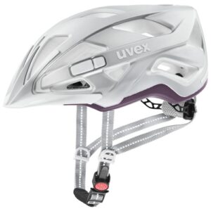 Helmet Uvex City active silver plum mat