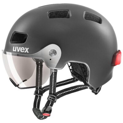 Helmet Uvex Rush visor black-silver mat-58-61CM