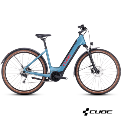 Cube Nuride Hybrid Performance 625 Allroad Easy Entry metalblue'n'red 2023